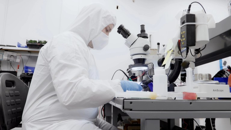 Inside the Wildfire Data Recovery laboratory in Brisbane, the data recovery company's main diagnostic bench
