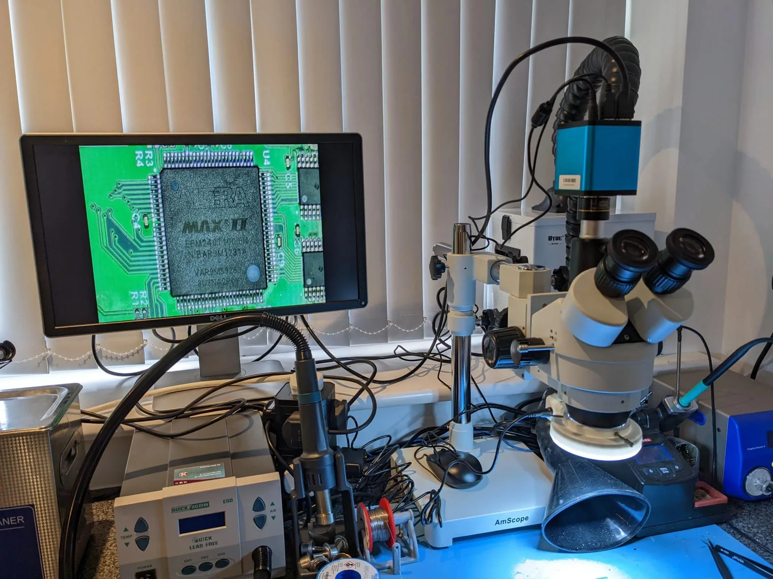 8TB Western Digital Bushfire Recovery Case Study 1 Microscope, electronics and cleaning equipment in the Wildfire laboratory
